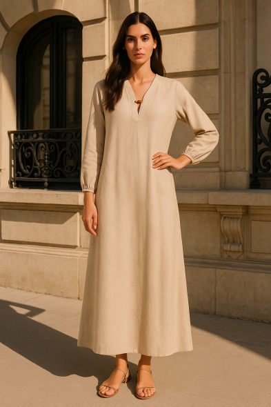 ROBE LONGUE BRODÉE