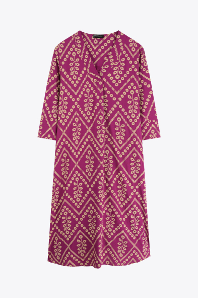 ROBE LONGUE IMPRIMÉ RELIEF