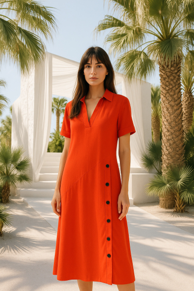 ROBE À BOUTONS