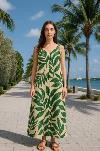 ROBE IMPRIMÉ TROPICAL