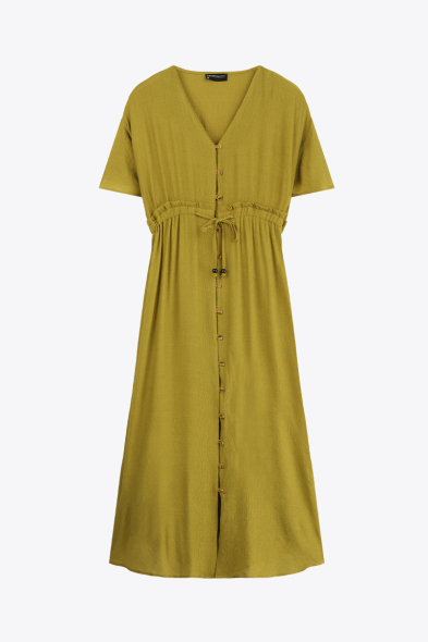 ROBE LONGUE À BOUTONS
