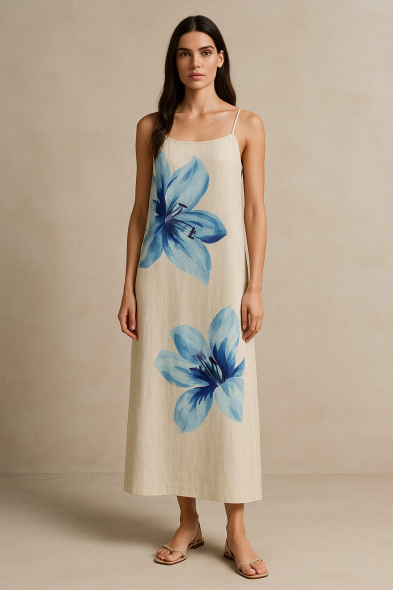 ROBE IMPRIMÉE À BRETELLES
