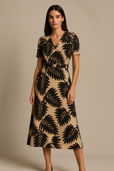 ROBE MI-LONGUE IMPRIMÉE