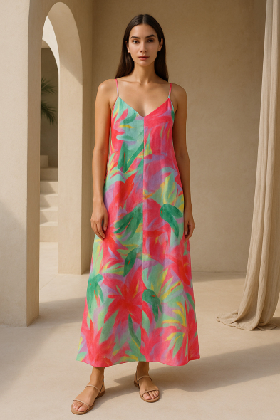 ROBE IMPRIMÉE À BRETELLES