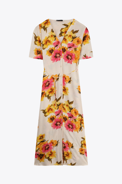 ROBE IMPRIMÉE À BOUTONS