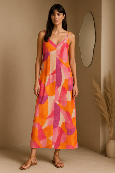 ROBE IMPRIMÉE À BRETELLES