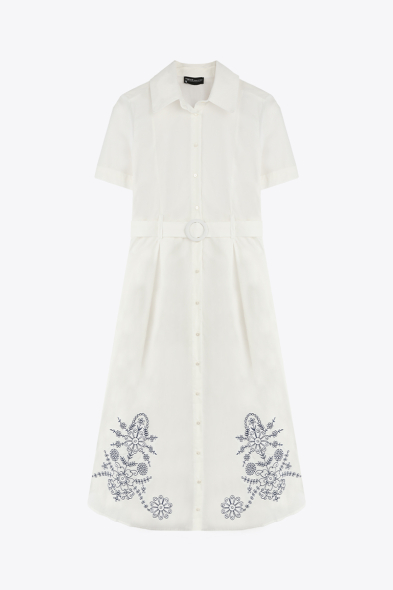 ROBE MI-LONGUE BRODÉE