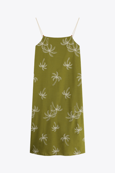 ROBE BRODÉE À BRETELLES