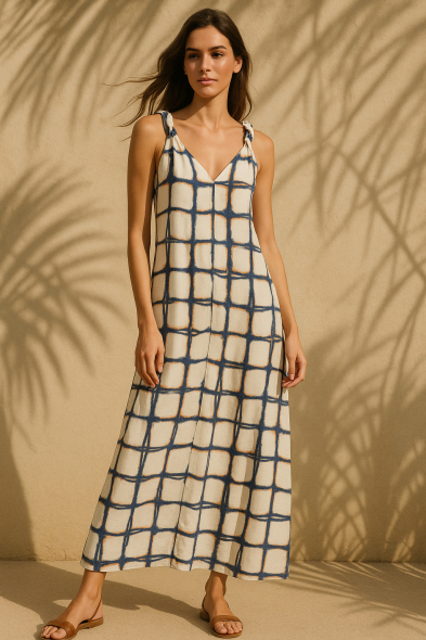 ROBE IMPRIMÉE SANS MANCHES 
