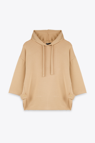 SWEAT À CAPUCHES ET FENTES