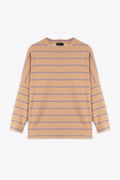 TOP EN MAILLE À RAYURES