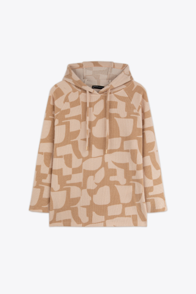 TOP IMPRIMÉ À CAPUCHE 
