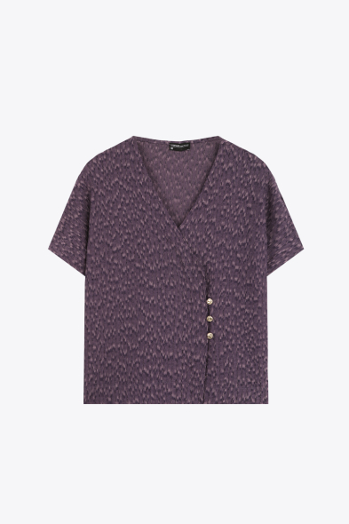 TOP CROISÉ À BOUTONS