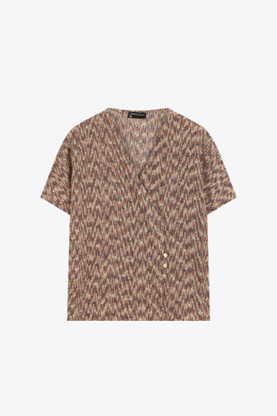 TOP CROISÉ À BOUTONS