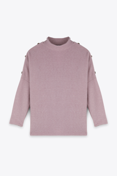 TOP LARGE EN MAILLE