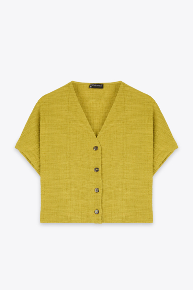 TOP COL V AVEC BOUTONS