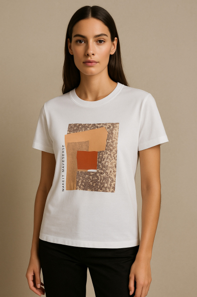 T-SHIRT IMPRIMÉ À PAILLETTES
