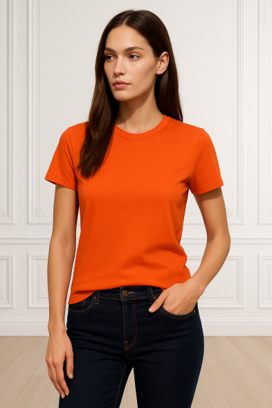 T-SHIRT BASIQUE ORANGE