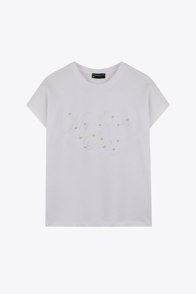 T-SHIRT À PERLES