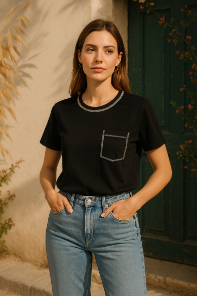 T-SHIRT À STRASS