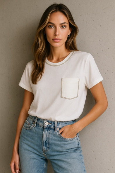 T-SHIRT À STRASS