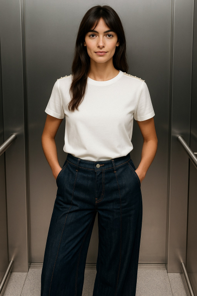 T-SHIRT À PERLES