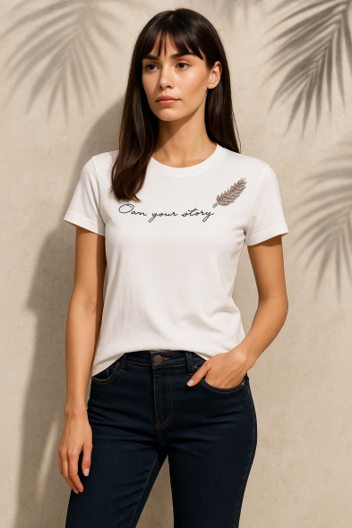T-SHIRT À STRASS