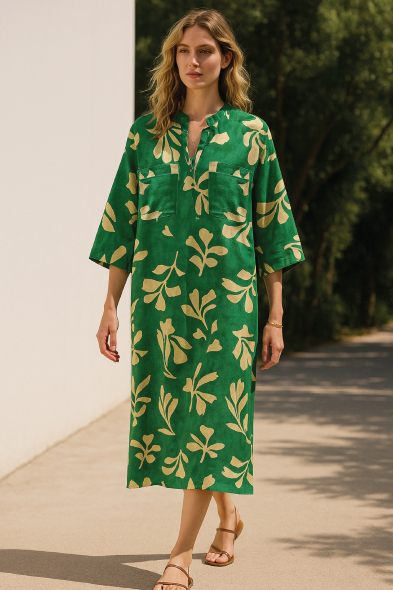 ROBE MI-LONGUE IMPRIMÉE 