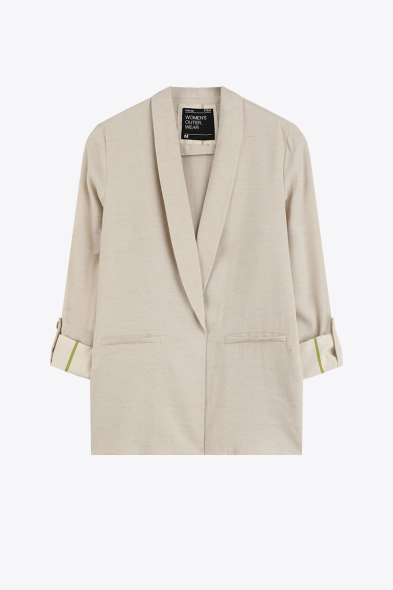 VESTE DROITE BEIGE