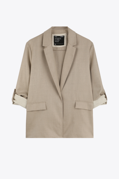 VESTE À MANCHES RETROUSSÉES