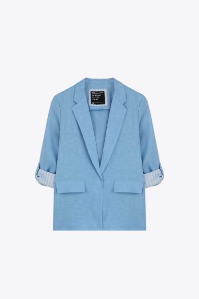 VESTE À MANCHES RETROUSSÉES