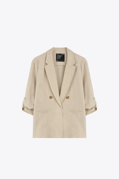 VESTE À MANCHES RETROUSSÉES