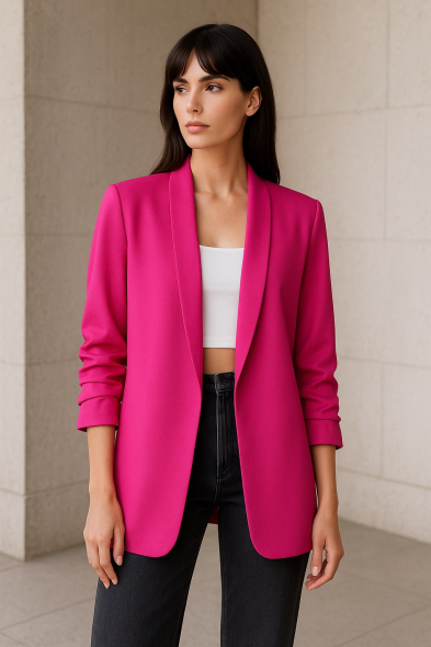 VESTE À MANCHES RETROUSSÉES