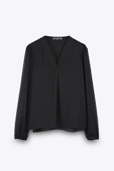 BLOUSE MANCHES FANTAISIES