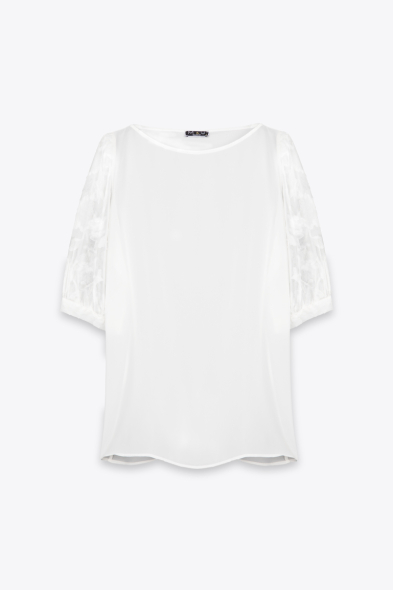 BLOUSE MANCHES COURTES