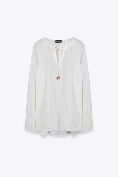 BLOUSE PUFF PRINT