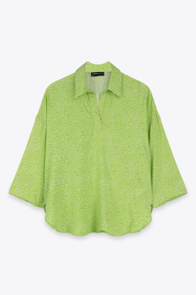 BLOUSE MANCHES LARGES