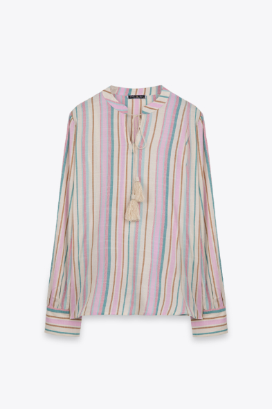 BLOUSE À RAYURES