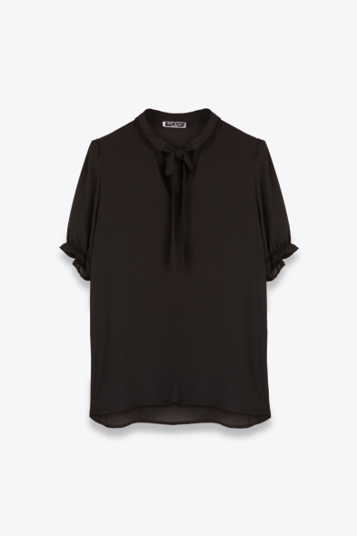 BLOUSE MANCHES COURTES