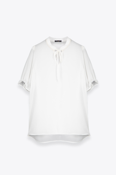 BLOUSE MANCHES COURTES