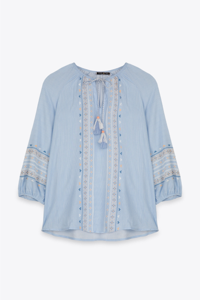 BLOUSE À SÉRIGRAPHIE