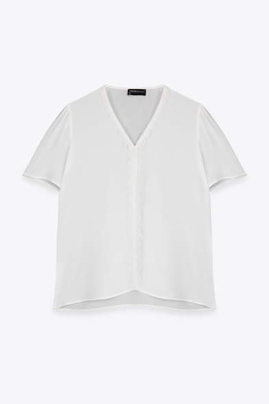 BLOUSE À DENTELLE