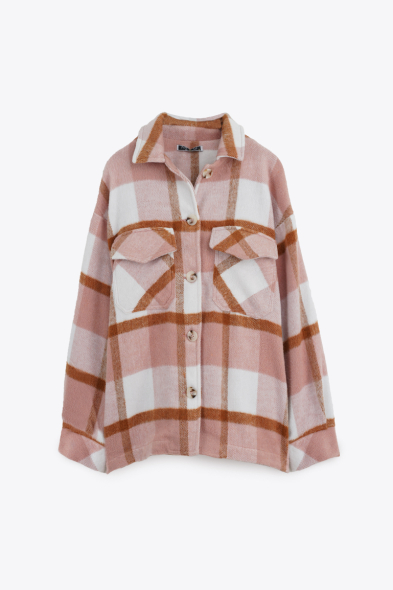 SUR CHEMISE À CARREAUX