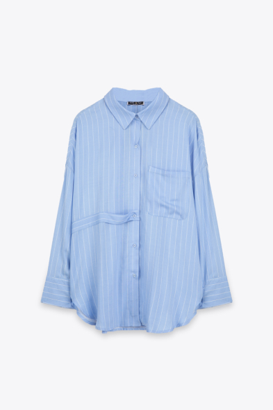 Chemise rayée à poche