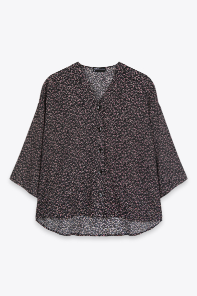 CHEMISE AVEC BOUTON CONTRASTE