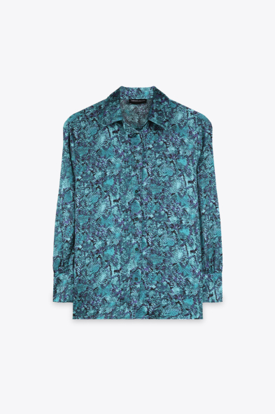 CHEMISE SATINÉE IMPRIMÉE