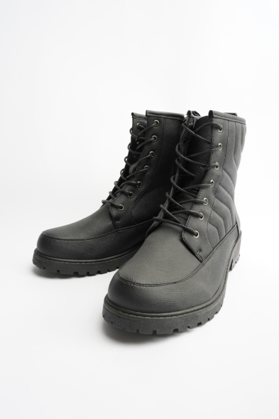 Bottines gravées à lacets
