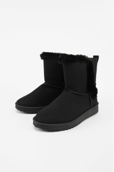 Bottines conforts détail fourrure