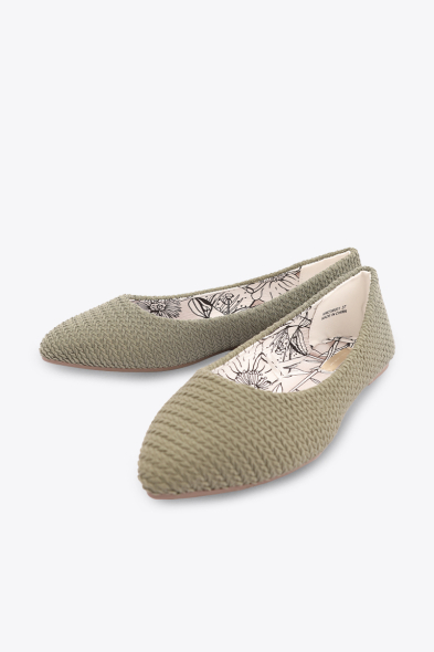 BALLERINES PLATES TRESSÉES