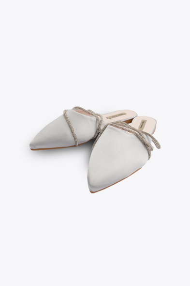 Mules satinées